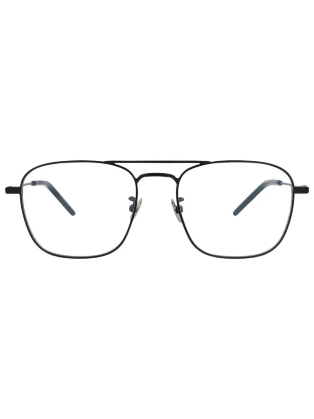 New Saint Laurent Women's Sunglasses Aviator Metal Frame Unisex Black Black